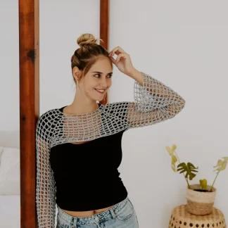Handmade Crochet Mesh Top – Modern, Light & Effortlessly Stylish