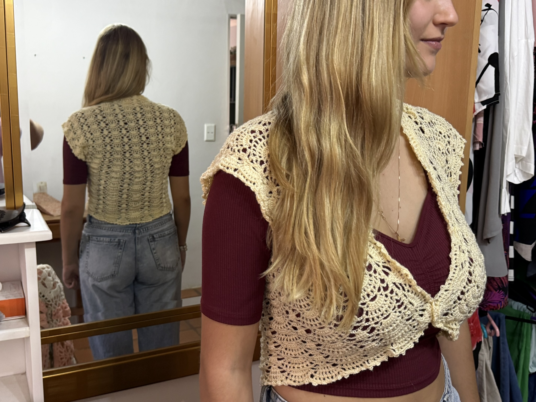 Handmade Crochet Wrap Top – Flattering, Stylish & Made for You - Image 3