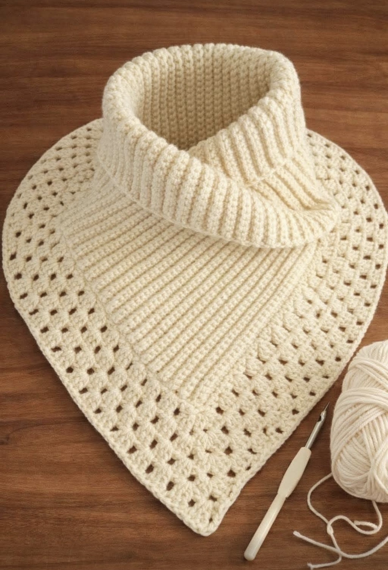 Handmade Crochet Neck Warmer – Stylish, Soft & Practical