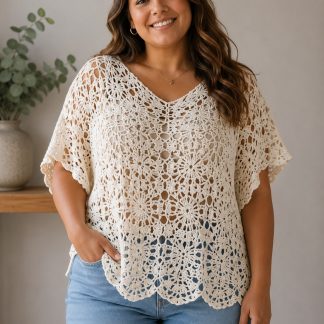 Crochet poncho top (Various colours)